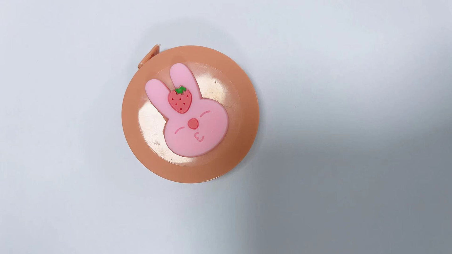 Retractable Plastic Measuring Tape Dual Metric Imperial Cute 2pcs 5cm 17