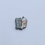 Silicone Focal Beads Halloween Skeleton Hand Cheeky Phrase 20pcs 4
