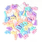 Macaron Acrylic Beads Mixed Shapes Pastel Colors 100pcs 14