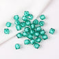 Faceted Acrylic Sago Beads 8-10mm Glossy Translucent 100pcs 17