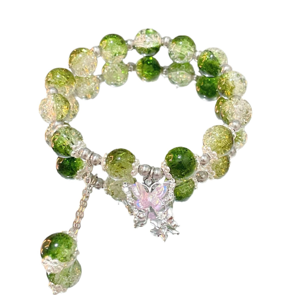 Crackle Glass Beads Round 10mm Transparent Mixed Colors 50pcs 5