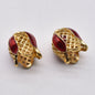 Tulip Metal Beads 14mm Cloisonne Enamel Detailed 50pcs 7