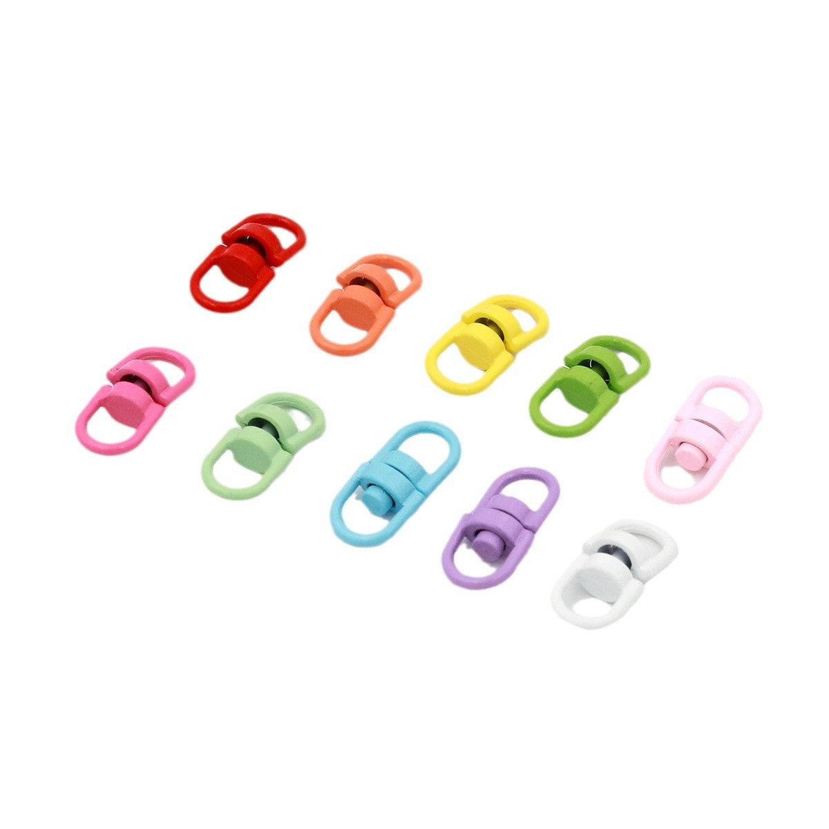 Painted Alloy Swivel Double End Clasp Connectors 19mm 100pcs 5