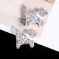 Double-Sided Cat Rhinestone Beads 22mm Full Pave Alloy 3pcs 6