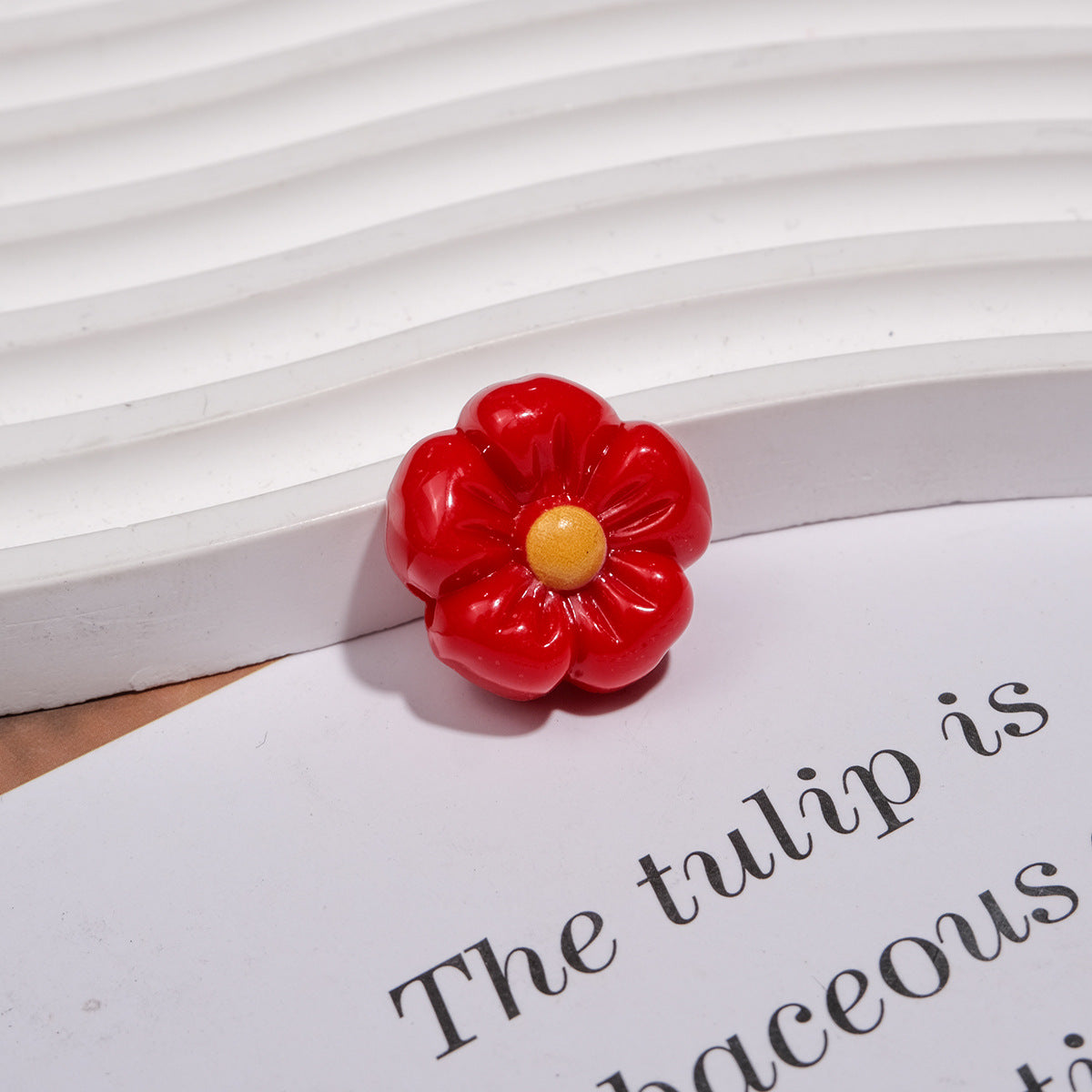 Colorful 3D Cherry Blossom Acrylic Beads 19mm Flower 20pcs 11