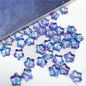 Small Star Czech Glass Beads 8mm Translucent Gold Flecked 50pcs 31