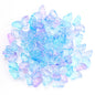 Czech Glass Beads Butterfly 8 15mm Dual Color Gradient Transparent 50pcs 10