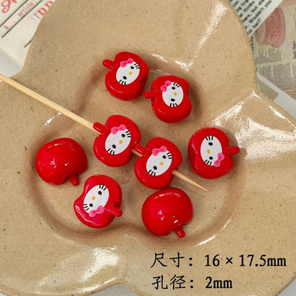 Cartoon Star and Penguin Series Acrylic Beads Printed 10pcs 14