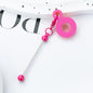 Beadable Silicone Tumbler Straw Holder Keychain Bar Colorful Metal Accent 16