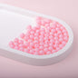 Solid Color Rubberized Round Acrylic Beads 8mm 12
