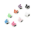 Butterfly Enamel CCB Plastic Acrylic Beads 11mm 50pcs 2