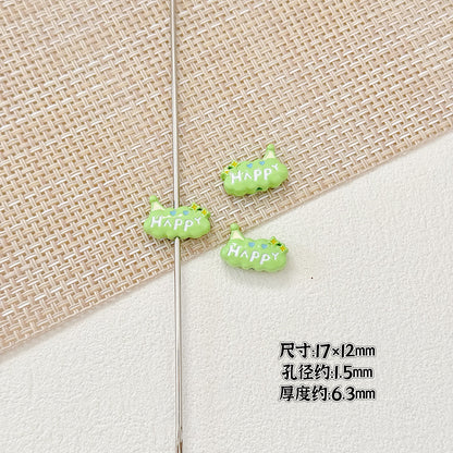 Baking Painted Magic Book Cloud Metal Beads 16mm Cute Pastel 10pcs 17