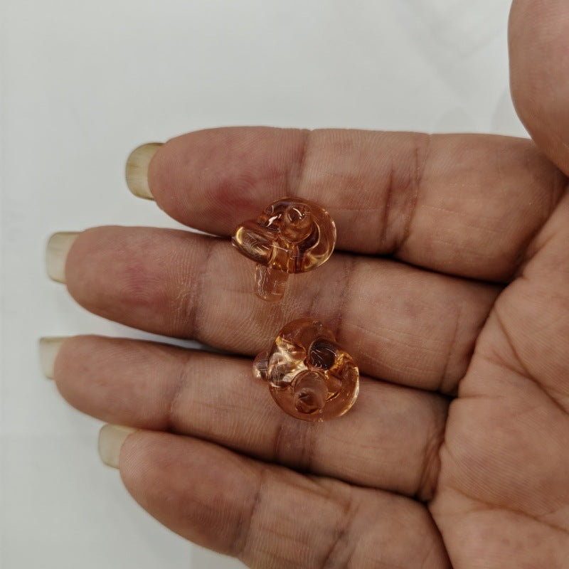 Clear Knot Acrylic Beads 18mm Translucent Glossy 100pcs 10