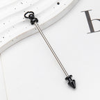 Beadable Metal Bullet Stud Rod Double Head Screw Industrial Style 4