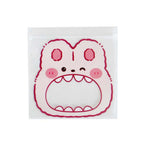 Zip Lock Bags PE Plastic Animal Print Big Mouth Design 11x11cm 10pcs 4