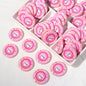 Chip Card Flat Acrylic Beads 32mm Colorful Printed 10pcs 9