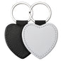 Sublimation Blank Keychain White Metal Ring Multiple Shapes 22