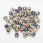Faceted Glass Beads 8mm Watermelon Electroplated Iridescent 30pcs 6