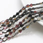 Electroplated Melon Seed Glass Beads 8mm 11mm Teardrop Iridescent 30pcs 16