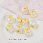 Clear Square Acrylic Beads 14mm Sanrio Cartoon Designs 10pcs 16