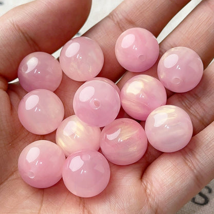 Fluid Gilded Gradient Resin Beads 16mm Two-Color Blooming 20pcs 7
