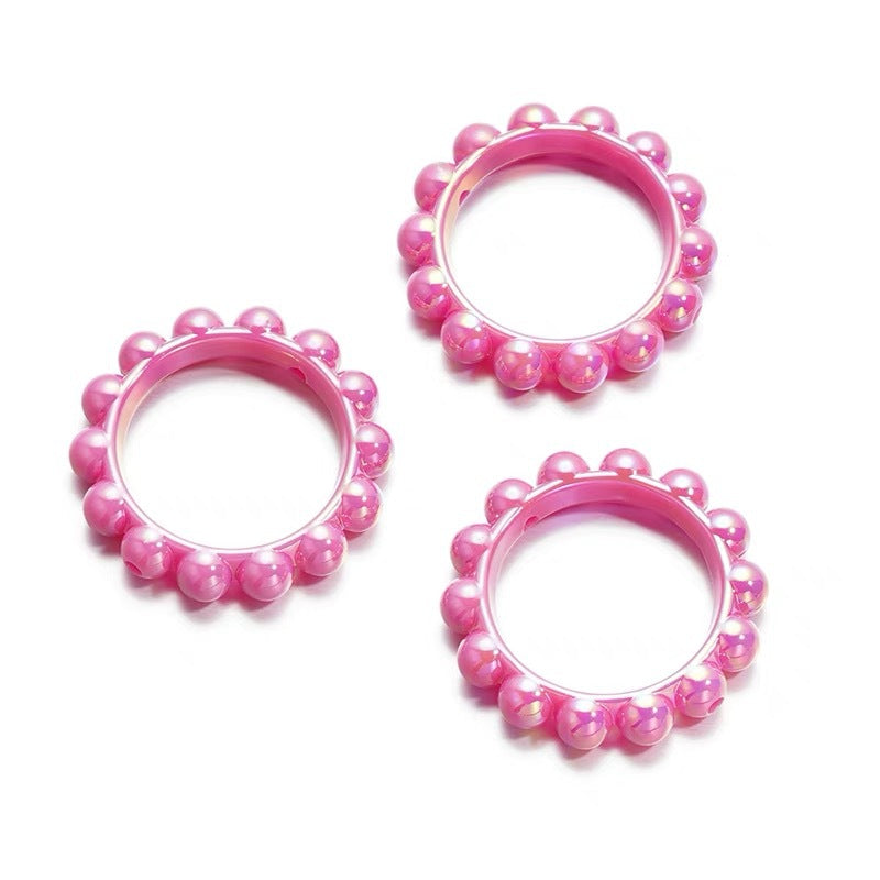 UV Scratch Resistant Balsam Pear Ring Bead Frame Acrylic 10pcs 15
