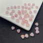 Czech Glass Beads Small Heart 6mm Peach Color 100pcs 3