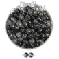 Ice Permeable Ink Dyeing Round Glass Beads 10mm Translucent Colors 30pcs 10