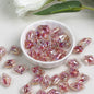 Plating Lace Rhombus Resin Beads 18mm Glossy Color Mixed 5pcs 13