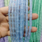 Transparent Bamboo Shape Glass Beads 6x12mm Glossy Finish 5 Strands 10
