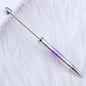 Beadable Ballpoint Pen UV Plating Starry Sky Sequins Gradient Colorful 17