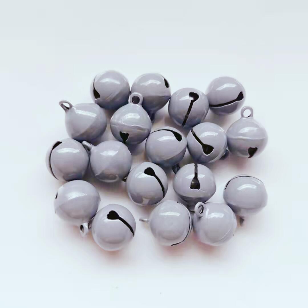 Painted Iron Jingle Bells 14mm Colorful Craft Keychain Accessories 100pcs 21