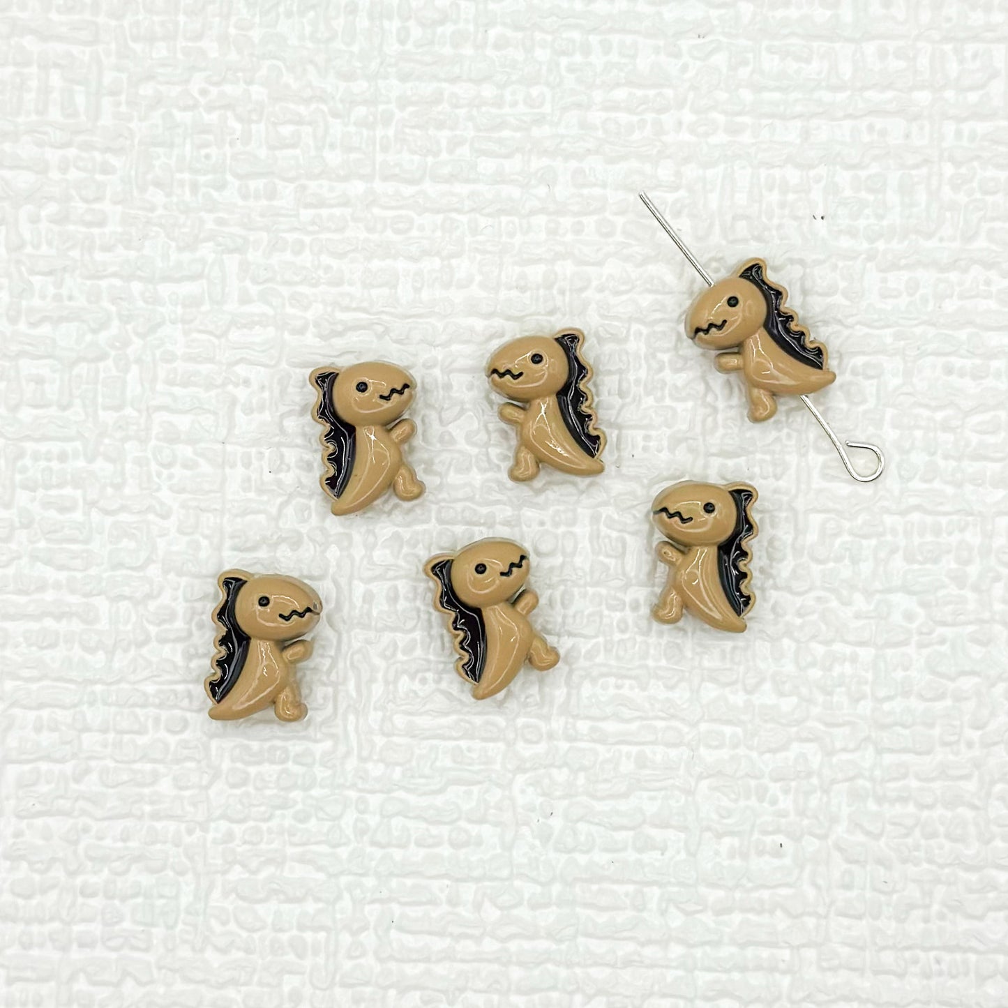 Dinosaur Metal Beads 12mm Baking Painted Enamel Alloy 10pcs 20