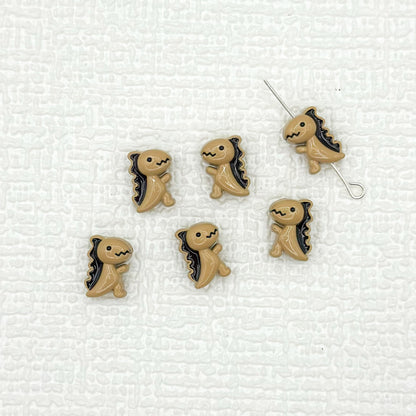 Dinosaur Metal Beads 12mm Baking Painted Enamel Alloy 10pcs 20