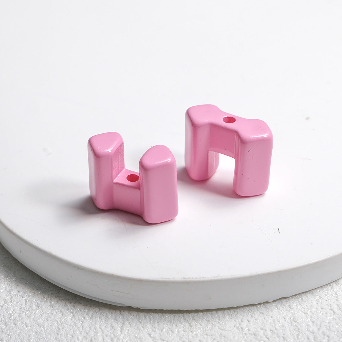 Square Acrylic Beads 14mm Building Block Part Mixed Colors 30pcs 13