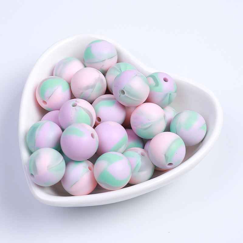 15mm Silicone Beads Candy Color Pastel Mix 20pcs 4