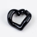 Metallic Heart ABS Plastic Open Chain Links Keychain Hardware 100pcs 6