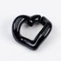 Metallic Heart ABS Plastic Open Chain Links Keychain Hardware 100pcs 6