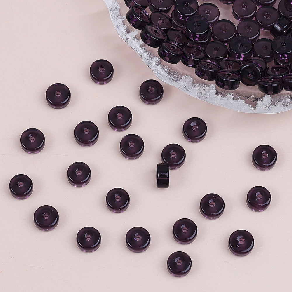 Glass Cylindrical Spacer Beads 6mm Mini 100pcs 16