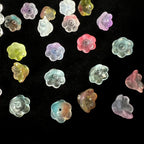 Czech Glass Beads Flower 10mm Translucent Pastel Orchid 10pcs 3