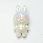 Plating 3D Labub Standing Pose Acrylic Beads 34mm Glossy Mixed 20pcs 6