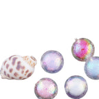 Wrinkled Transparent Acrylic Beads 16mm Pastel Iridescent 20pcs 5