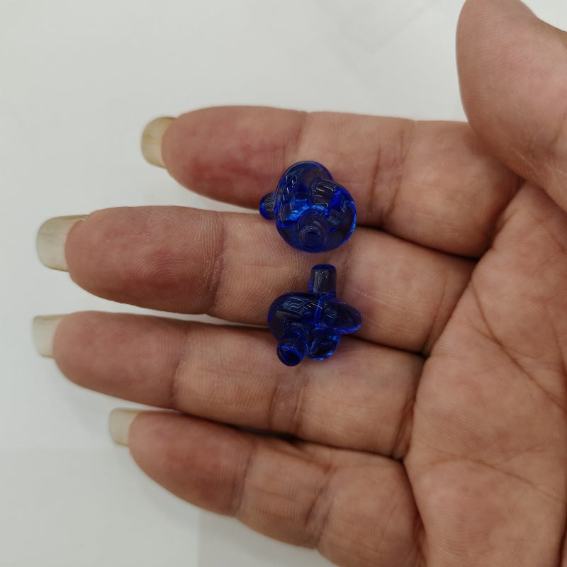 Clear Knot Acrylic Beads 18mm Translucent Glossy 100pcs 11