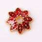 Alloy Flower Bead Caps 10mm Colorful Enamel Tibetan 100pcs 15