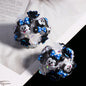 Embellished Bubblegum Beads 20mm Donald Duck Minnie Floral Design 5pcs 11