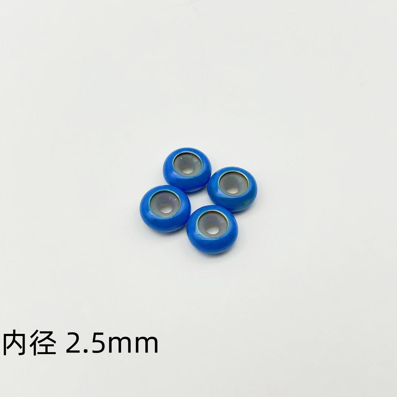 Brass Spacer Beads 10mm Colorful Enamel Large Hole 20pcs 9