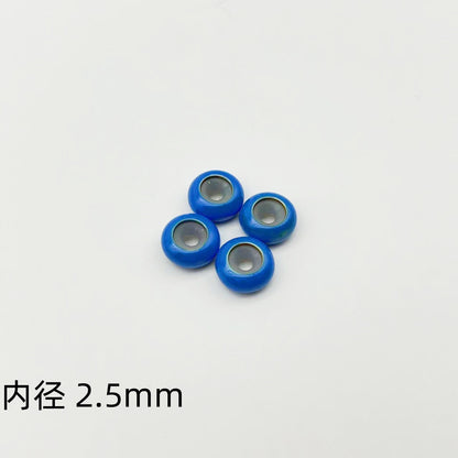 Brass Spacer Beads 10mm Colorful Enamel Large Hole 20pcs 9