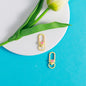 Enamel Heart Pattern Zinc Alloy Swivel Buckle Keychain Clasps 20pcs 8