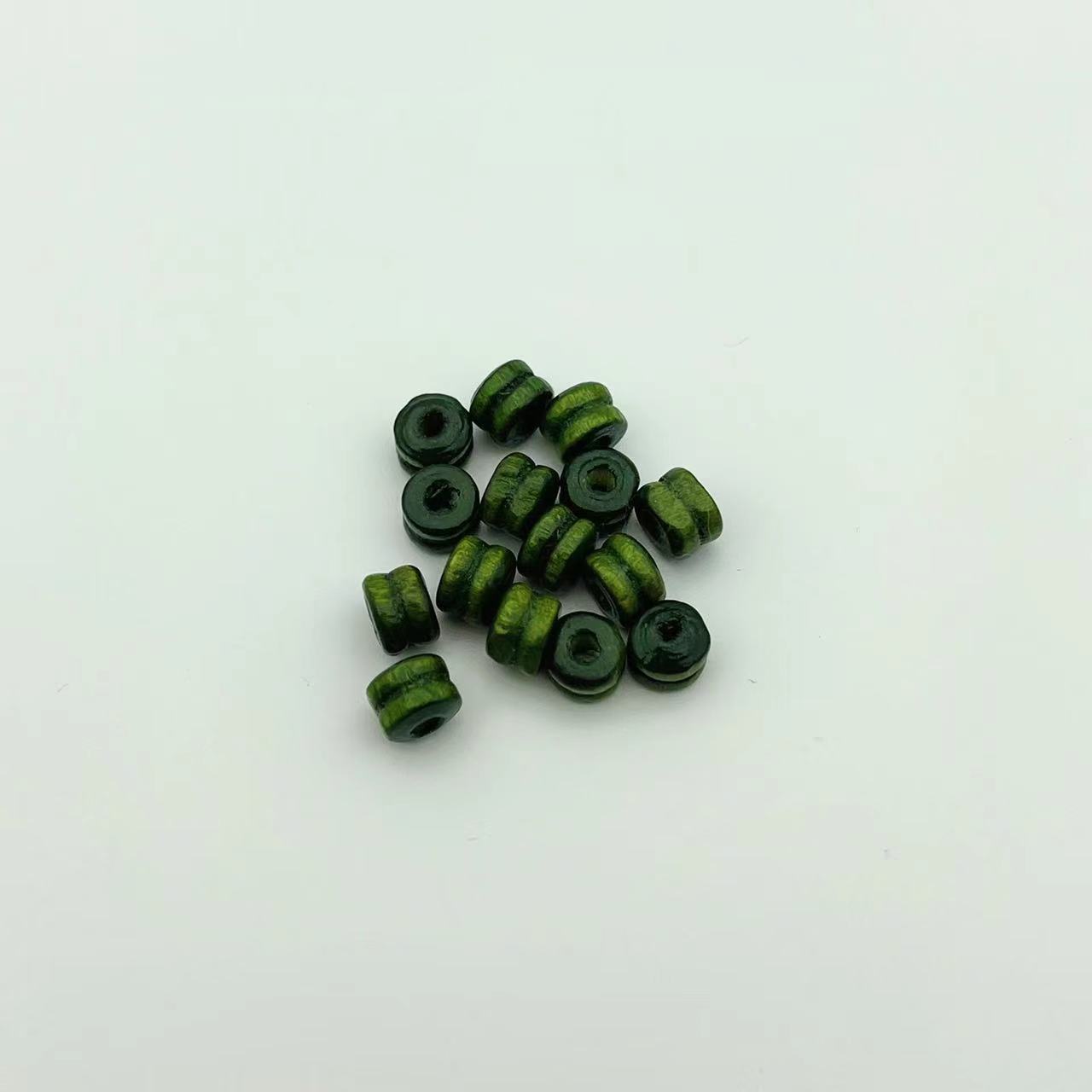 Wood Two Section Spacer Beads 6mm Multi-Color 1000pcs 7