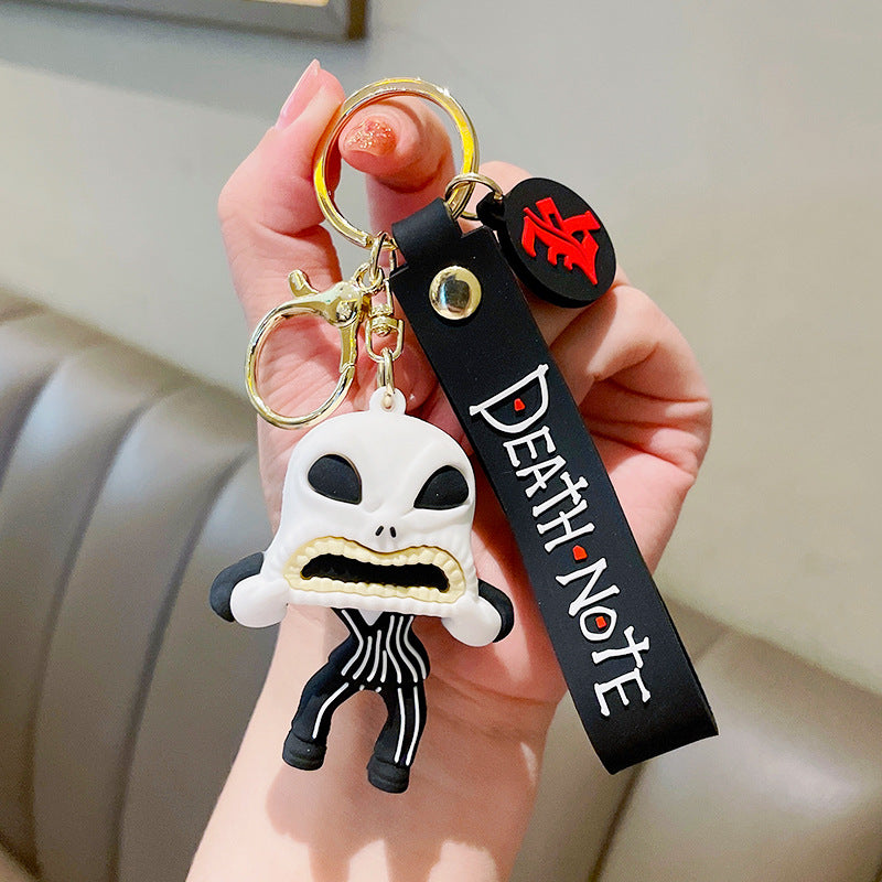 Cartoon Halloween Pumpkin Man Keychain Playful Spooky Character 11